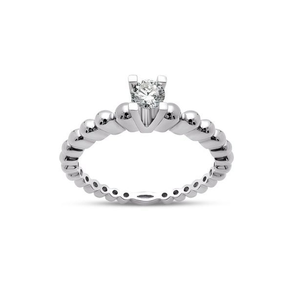 0.22 Ct G Color Diamond Solitaire Ring