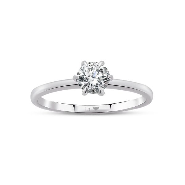 0.50 Ct D Color HRD Certified Diamond Solitaire Ring