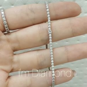 Outlet Diamond 0,66 Ct F-G Color Tennis Bracelet