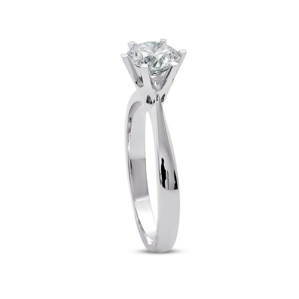 1.01 Ct F Color HRD Certified Diamond Solitaire Ring - Image 2