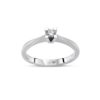 0.12 Ct D Color Diamond Solitaire Ring