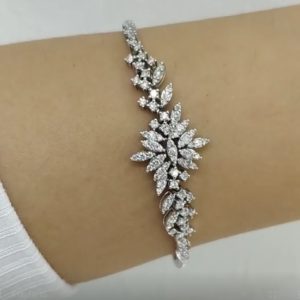 Outlet Diamond 1,19 Ct F-G Color Fantasy Bracelet