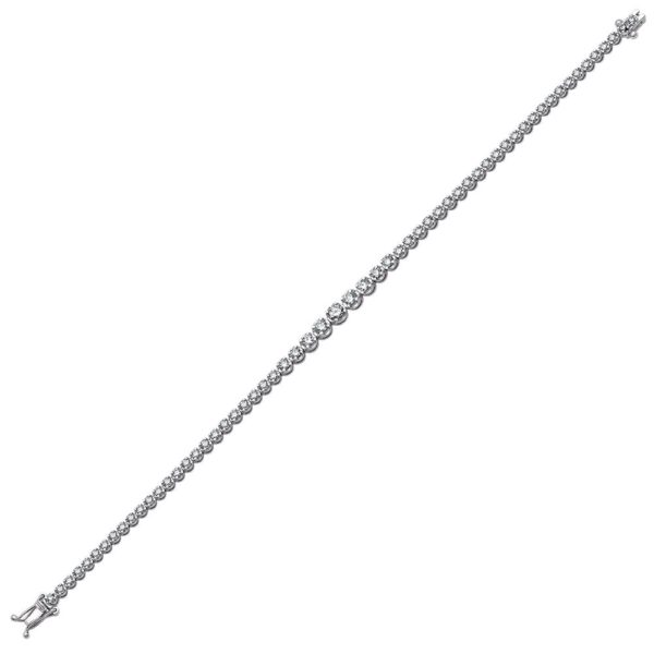 Outlet Diamond 2,16 Ct G-I Color Tennis Bracelet - Image 3