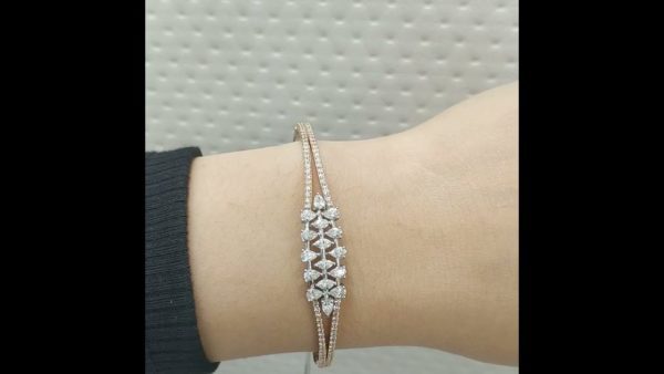 Outlet Diamond 2,20 Ct F-G Color Fantasy Rose Bracelet