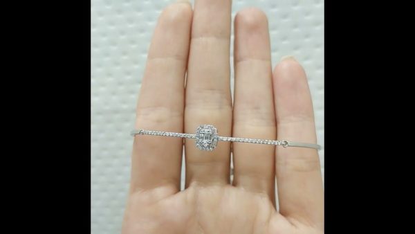 Outlet Diamond 0,30 Ct F-G Color Baguette Bracelet
