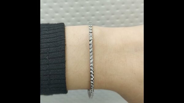 Outlet Diamond 0,54 Ct F-G Color Tennis Bracelet