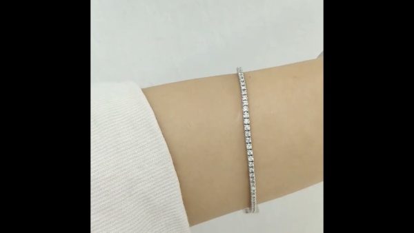 Outlet Diamond 1,57 Ct F-G Color Tennis Bracelet