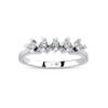 0.17 Ct F-G Color Diamond Five Stone Ring