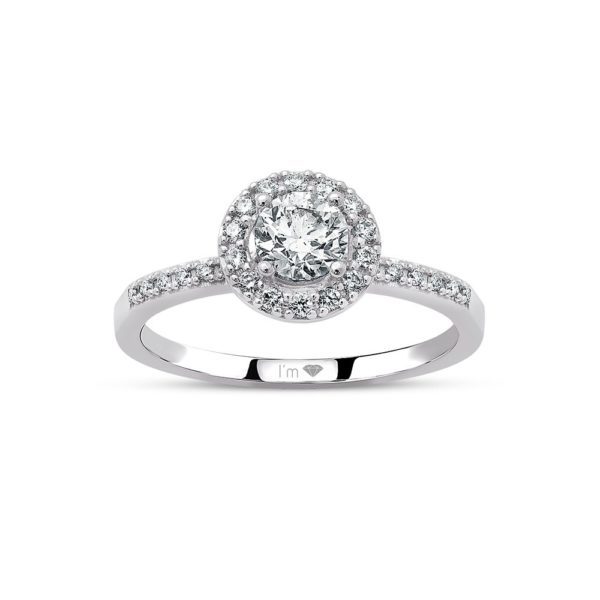 0,90 Ct G Renk HRD Sertifikalı Pırlanta Tektaş Yüzük