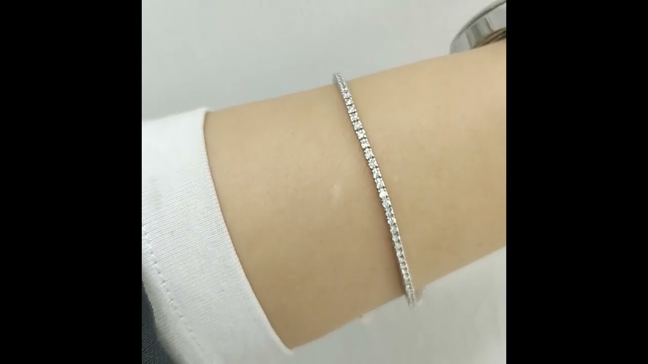 Outlet Diamond 1,22 Ct F-G Color Tennis Bracelet