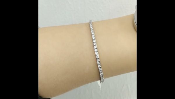 Outlet Diamond 2,62 Ct F-G Color Tennis Bracelet