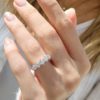 1,15 Ct F Renk Pırlanta Beştaş Yüzük - Görsel 4