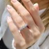 1,15 Ct F Renk Pırlanta Beştaş Yüzük - Görsel 3