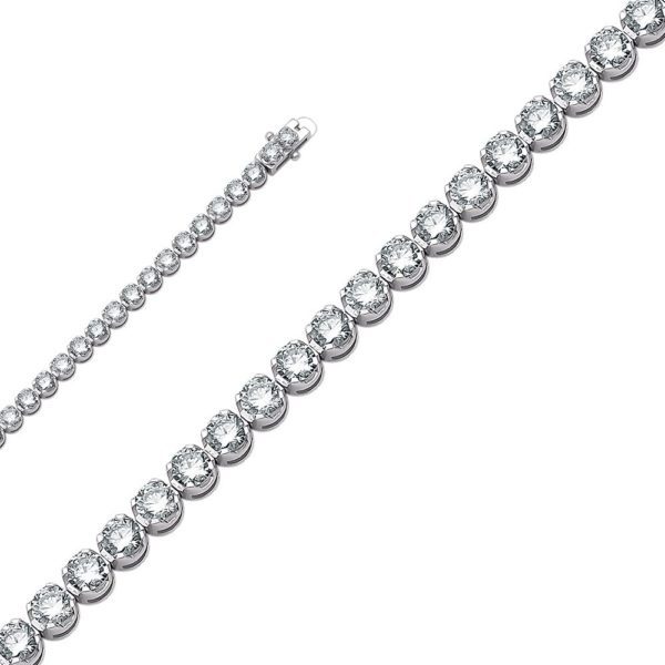 6.50 Ct F-G Color Diamond Tennis Bracelet