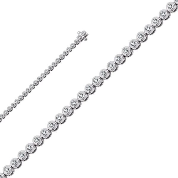 0,71 Ct  Pırlanta Suyolu Bileklik