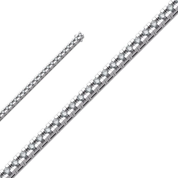 1.38 Ct F-G Color Diamond Tennis Bracelet