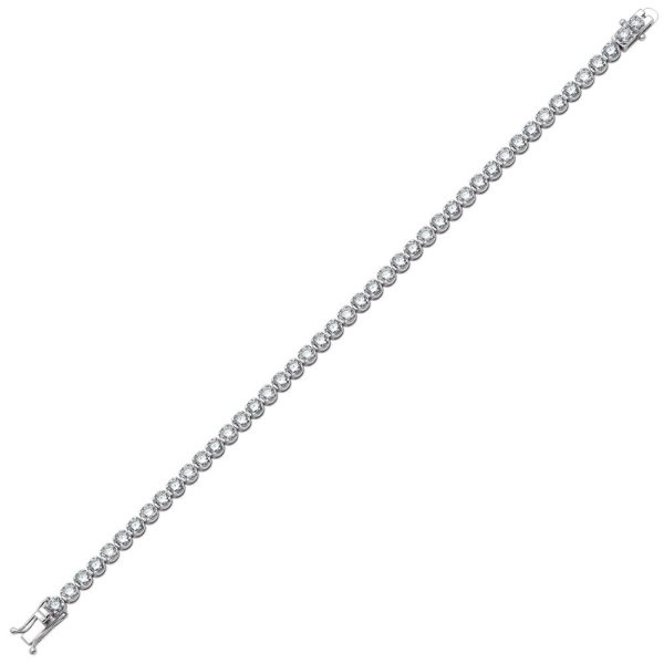 6.50 Ct F-G Color Diamond Tennis Bracelet - Image 2