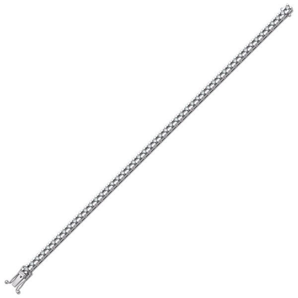 1.38 Ct F-G Color Diamond Tennis Bracelet - Image 2