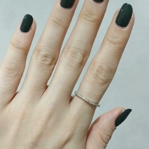 Outlet Diamond 0,15 Ct F-G Color Half Band Eternity Wedding Ring