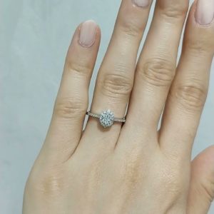 Outlet Diamond 0.39 Ct G-H Color Ring