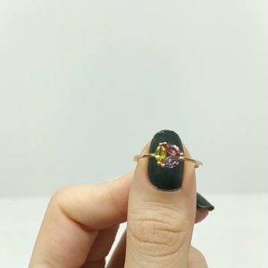 Outlet Diamond 0.60 Ct Multi Sapphire Ring