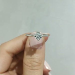 Outlet Diamond 0.70 Ct E Color HRD Certified Solitaire Ring