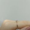 Outlet Diamond 0.40 Ct D Color HRD Certified Solitaire Ring - Image 3