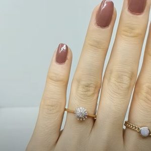 Outlet Diamond 0.19 Ct F-G Color Ring