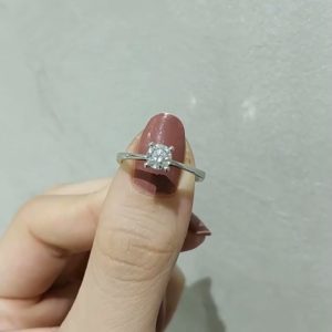 Outlet Diamond 0.50 Ct D Color GIA Certified Solitaire Ring