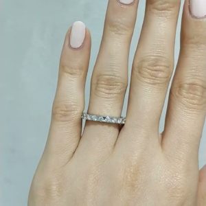 Outlet Diamond 1.20 Ct F-G Color Eternity Wedding Ring