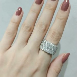Outlet Diamond 1,95 Ct F-G Color Baguette Ring