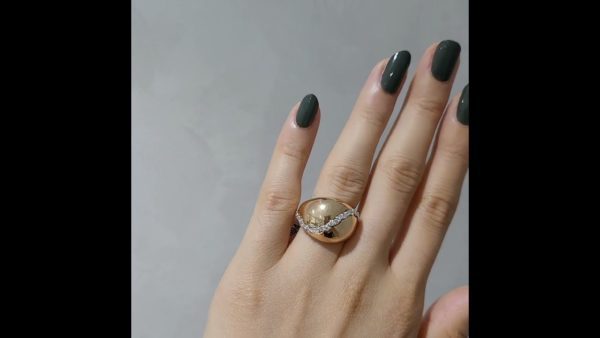 Outlet Diamond 0.56 Ct F-G Color HRD Certified Fantasy Ring