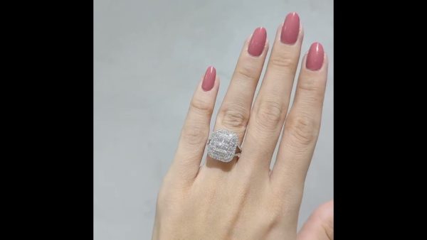 Outlet Diamond 1,18 Ct F-H Color Baguette Ring