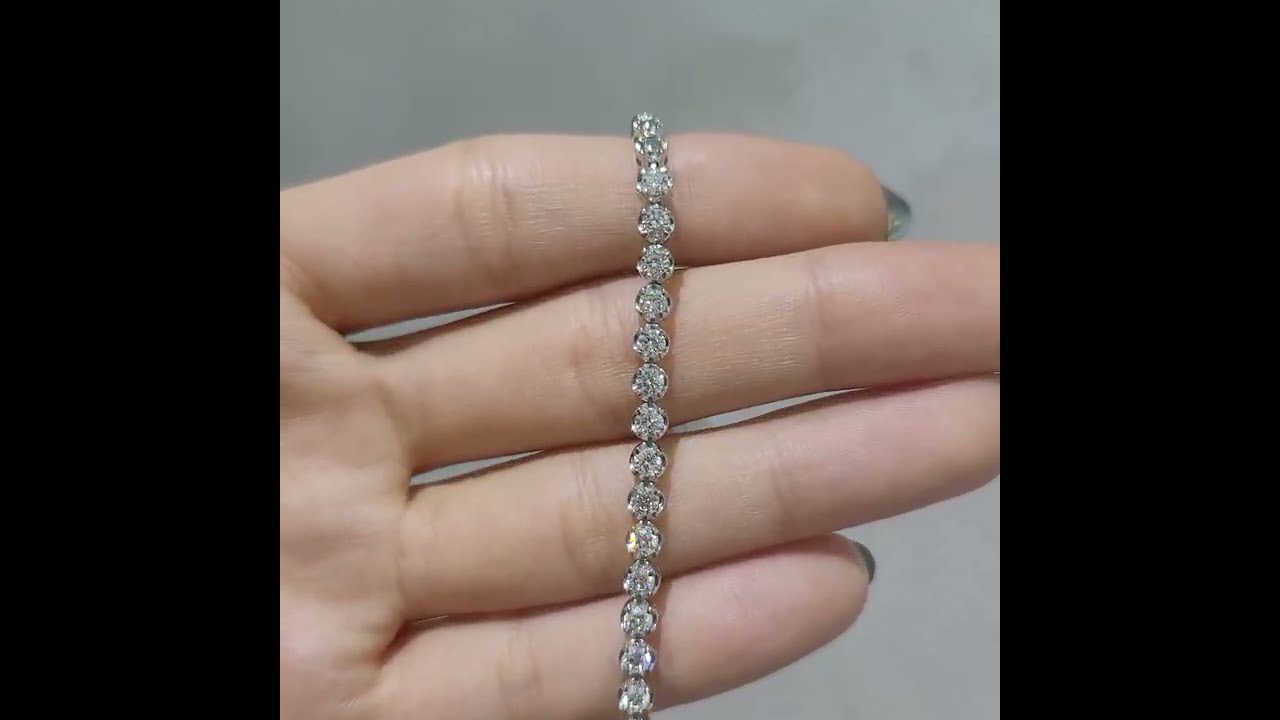 Outlet Diamond 1.77 Ct F-H Color Tennis Bracelet
