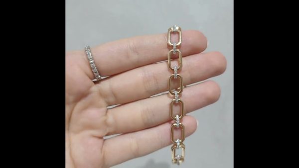 Outlet Diamond 0,63 Ct F-G Color Rose Bracelet