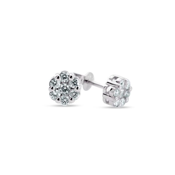 0,56 Ct Pırlanta Koronet Çiçek Set - Görsel 3