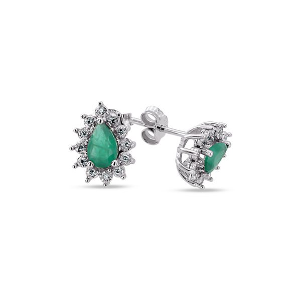 0,91 Ct Pırlanta ve Zümrüt Anturaj Set - Görsel 3