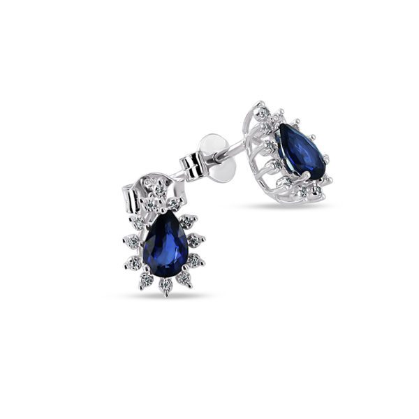 1,90 Ct Pırlanta ve Safir Anturaj Set - Görsel 4