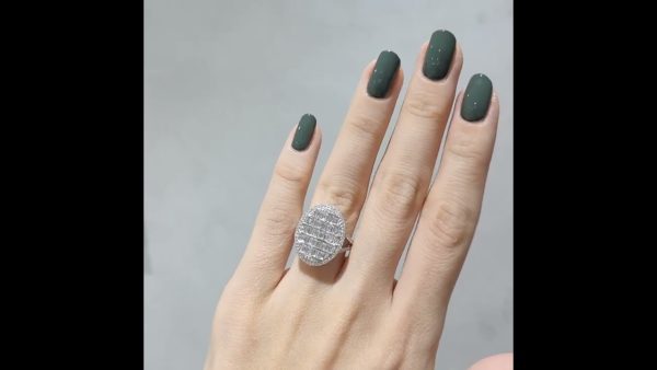 Outlet Pırlanta 1,46 Ct Fantezi Baget Yüzük - Image 2
