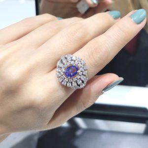 Outlet Pırlanta 2,80 Ct  Pırlanta ve Tanzanit Yüzük