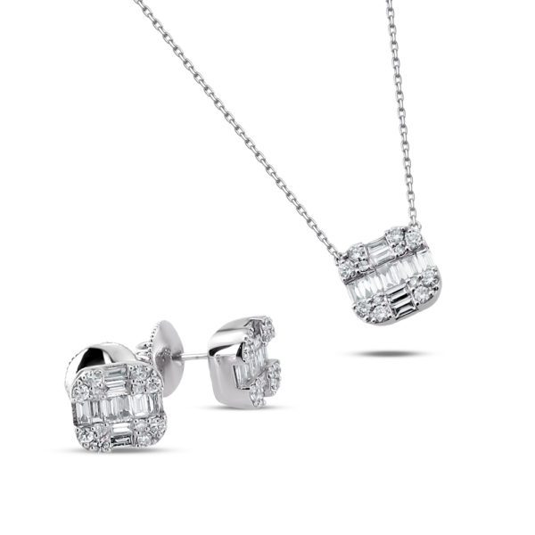 1.27 Ct Pırlanta Baget Set