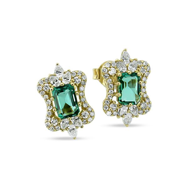 3,73 Ct Pırlanta ve Zümrüt Set - Görsel 4