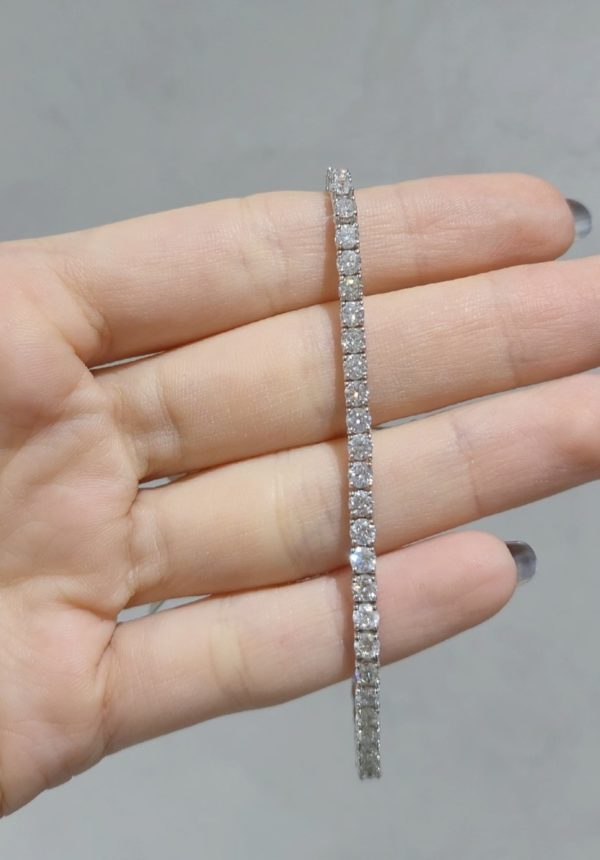 Outlet Pırlanta 6,07 Ct  Suyolu Bileklik - Görsel 2