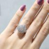 Outlet Pırlanta 1.24 Ct F-I Renk Fantezi Damla Yüzük - KR00487