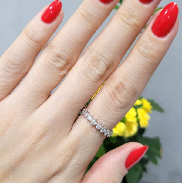 Outlet Pırlanta 1.00 Ct F-H Renk Tamtur Alyans - LD02788
