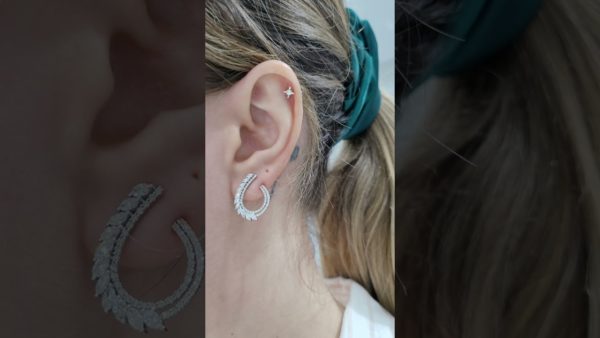 1.34 Ct Fancy Diamond Earrings product video