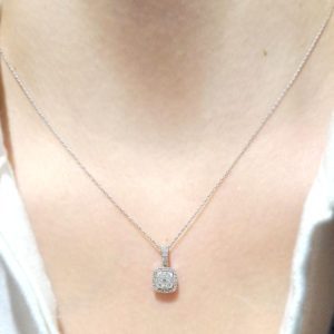 Outlet Pırlanta 0.31 Ct F-G Renk Kolye - KL02303