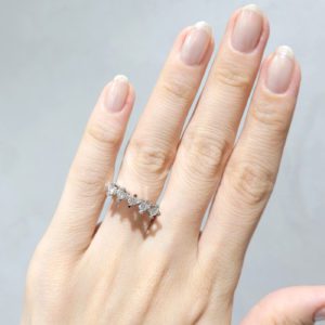 Outlet Pırlanta 0,40 Ct F-H Renk Beştaş Yüzük - YZ08629