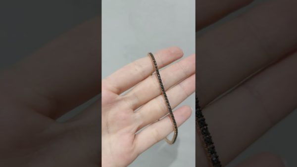 Pırlanta 2,59 Ct Siyah Pırlanta Bileklik ürün videosu