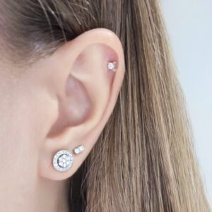 Outlet Pırlanta 0,50 Ct Çiçek Küpe